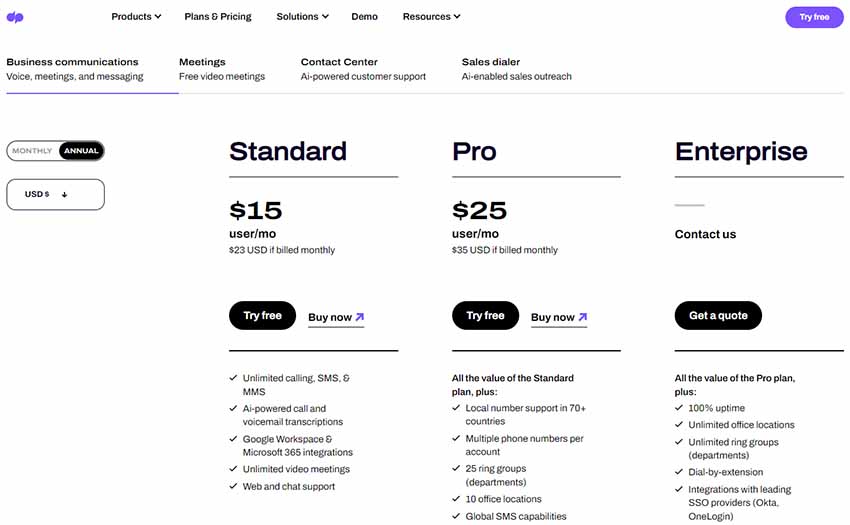 Dialpad Pricing and Plans